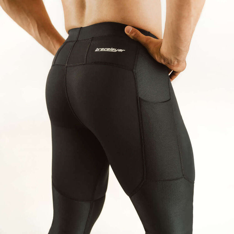 Men's KS1 | Knee Support Compression Pants Black, frontpage, KS1, Men's, pants, Sports, Spring Bracelayer® USA | Knee Compression Gear
