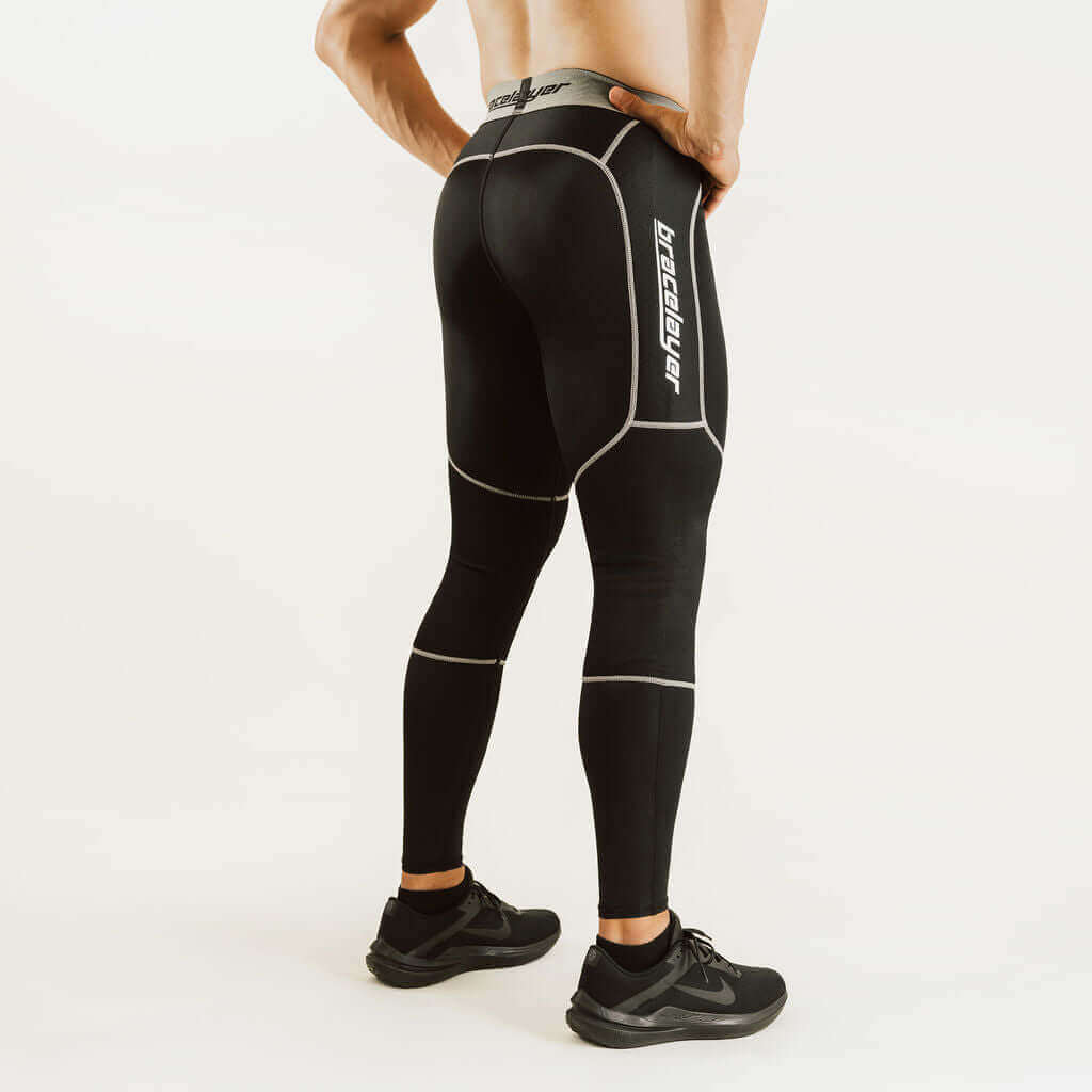 Men's KX2 | Knee Support Compression Pants Black, frontpage, KX2, Men's, Pants Bracelayer® USA | Knee Compression Gear