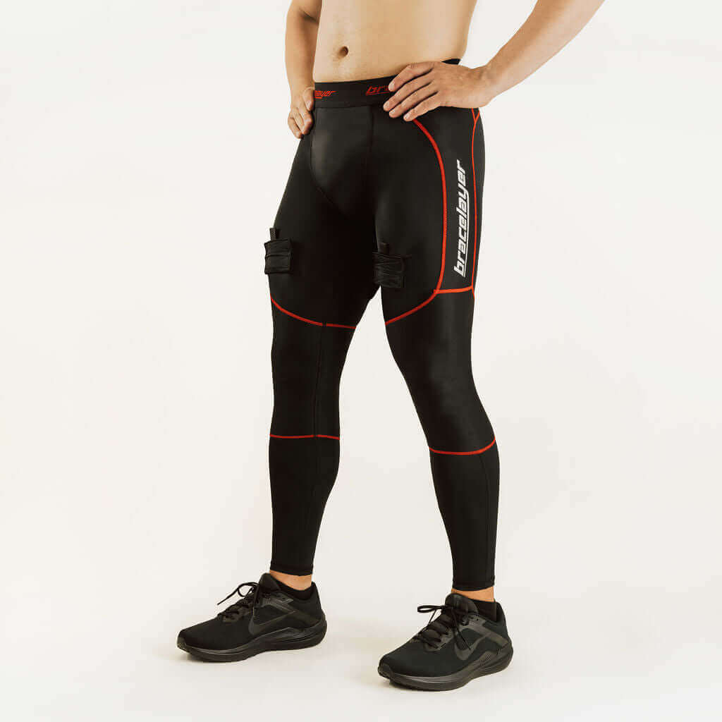 KX2 RedLine | Compression Pants Hockey players love! w/ Knee Support frontpage, Hockey, KX2, KX2 RedLine, Men's, Pants, RedLine, Sports, Winter Bracelayer® USA | Knee Compression Gear