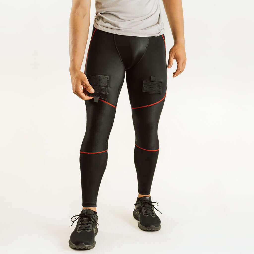 KX2 RedLine Hockey Jock Compression Pants w Knee Support