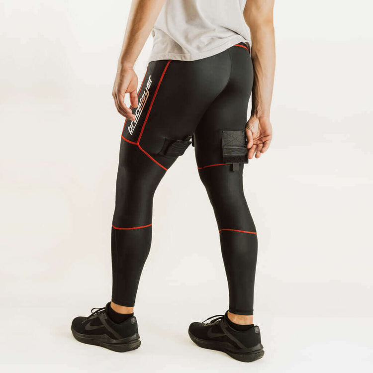 KX2 RedLine | Compression Pants Hockey Players Trust! With Cup Pouch and Knee Support frontpage, knee brace for hockey, Hockey, KX2, KX2 RedLine, Men's, Pants, RedLine, Sports, Winter, Knee Brace Hockey, Hockey Knee, Bracelayer® USA | Knee Compression Ge