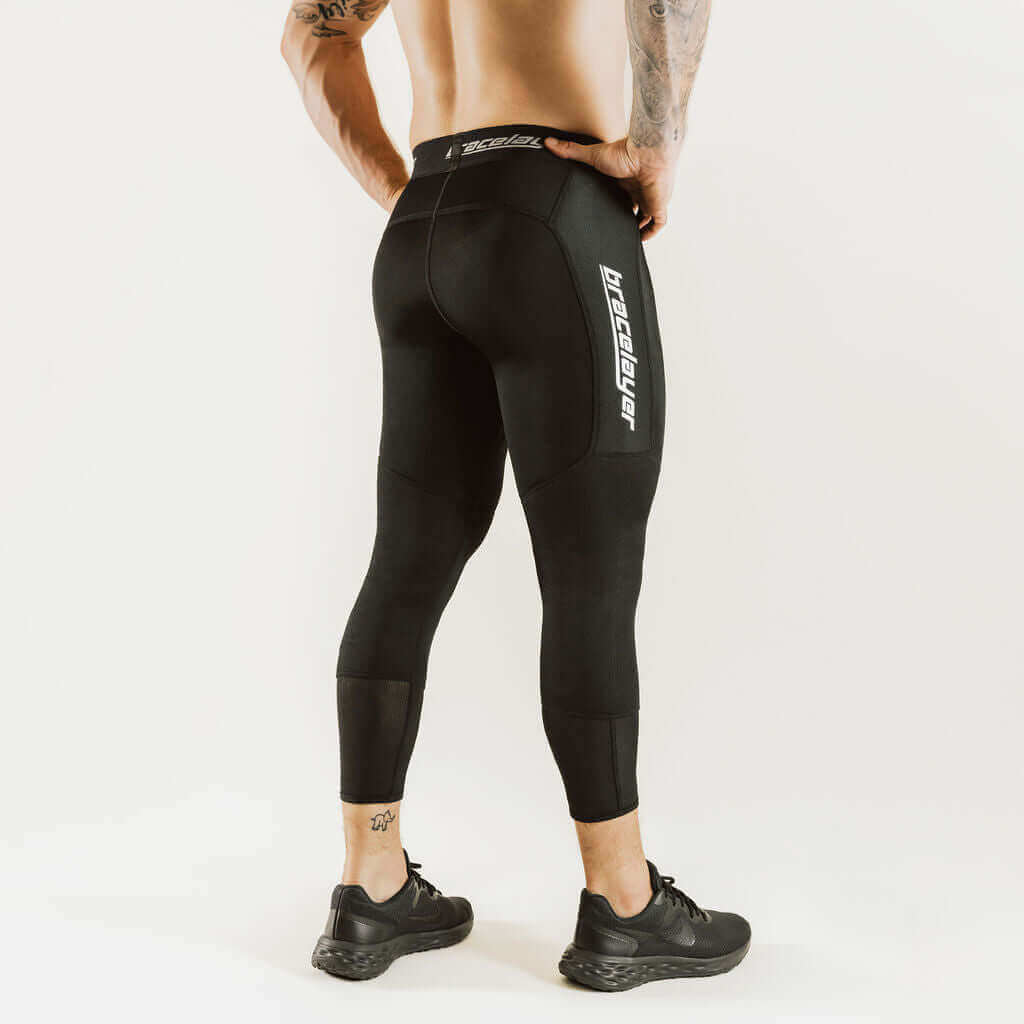 Men's KXV | 7/8 Knee Support Compression Pants Black, frontpage, KXV, Pants, Men's Bracelayer® Canada | Knee Compression Gear