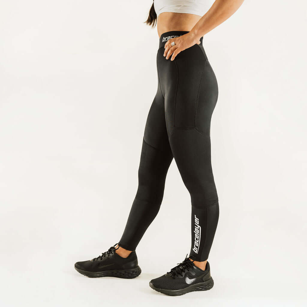 Women's KX2 | Knee Support Compression Pants Black, KX2, Pants, Women's Bracelayer® USA | Knee Compression Gear