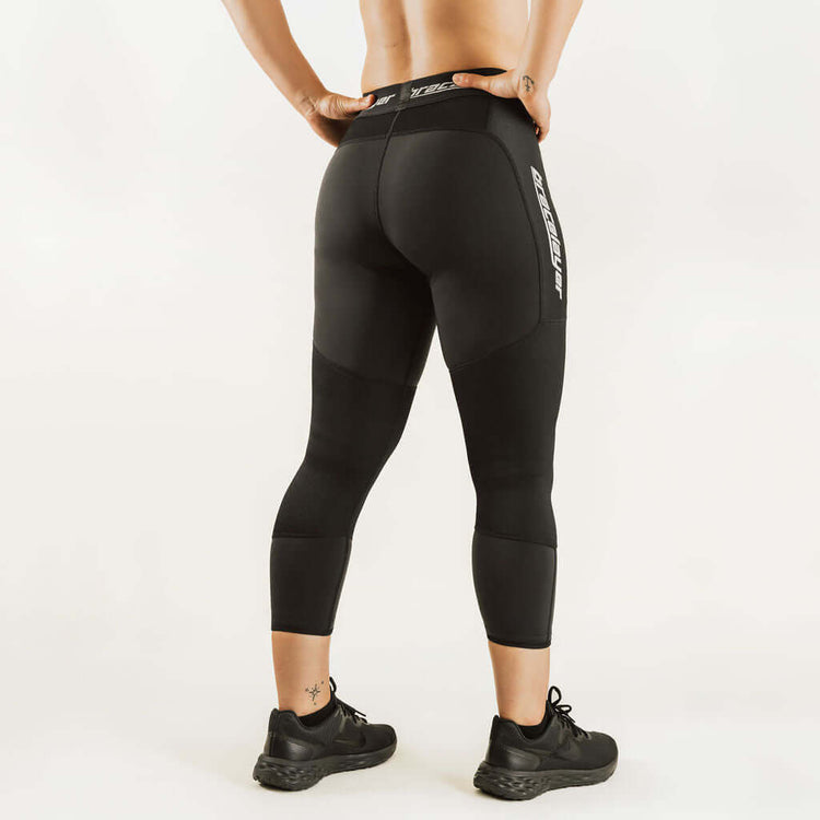 Women's KXV Alpine Boot Cut | 7/8 Thermal Base Layer w/ Knee Support Alpine, frontpage, KXV, Pants, Skiing, Snowboarding, Thermal, Winter, Women's Bracelayer® USA | Knee Compression Gear
