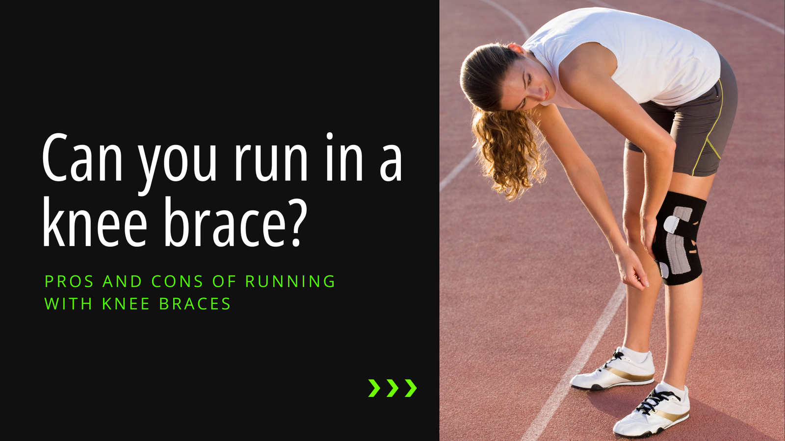 Can you run in a knee brace?