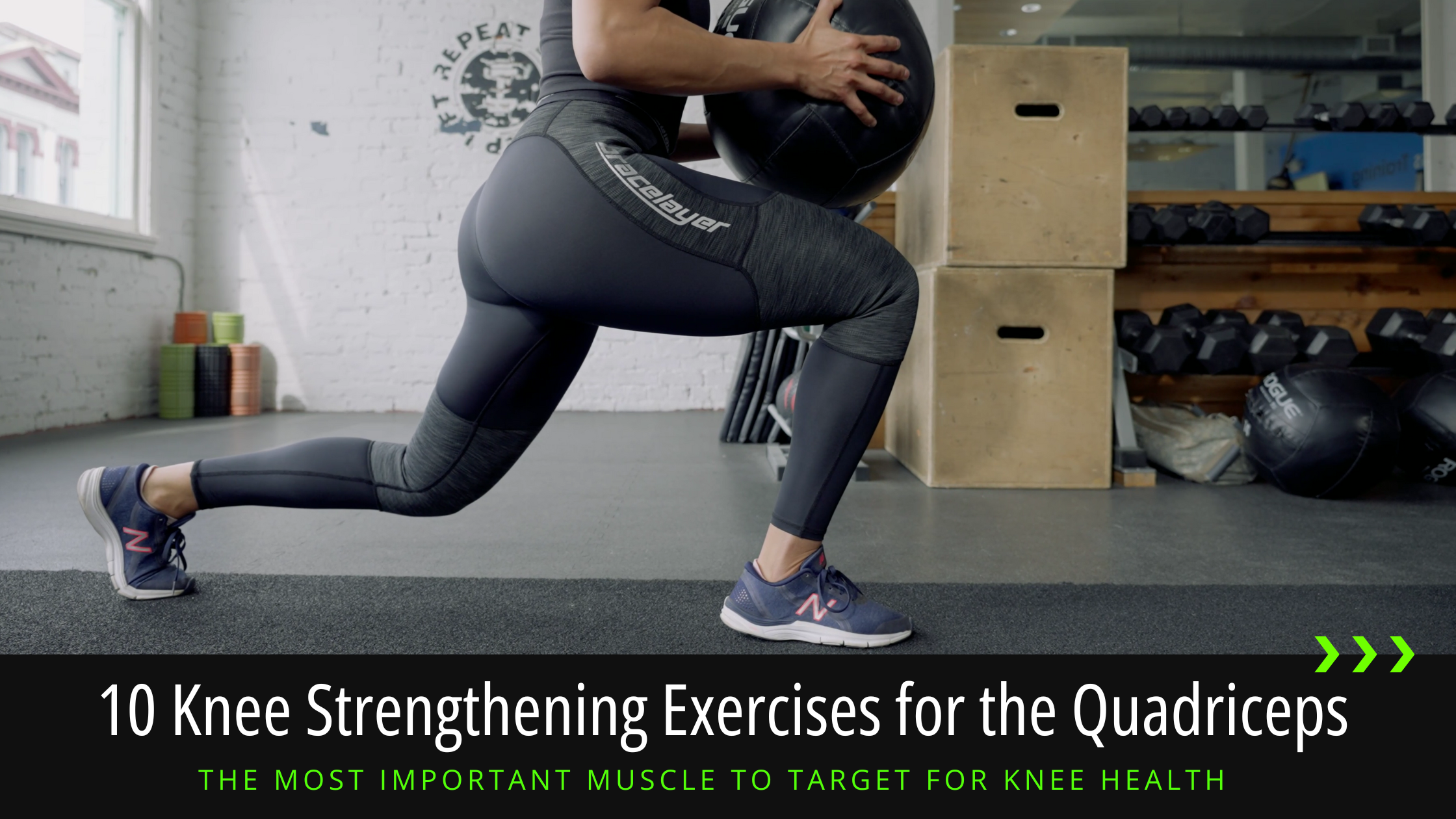 A blog header for 10 Quad Strengthening Exercises for Bad Knees by Bracelayer Blogs