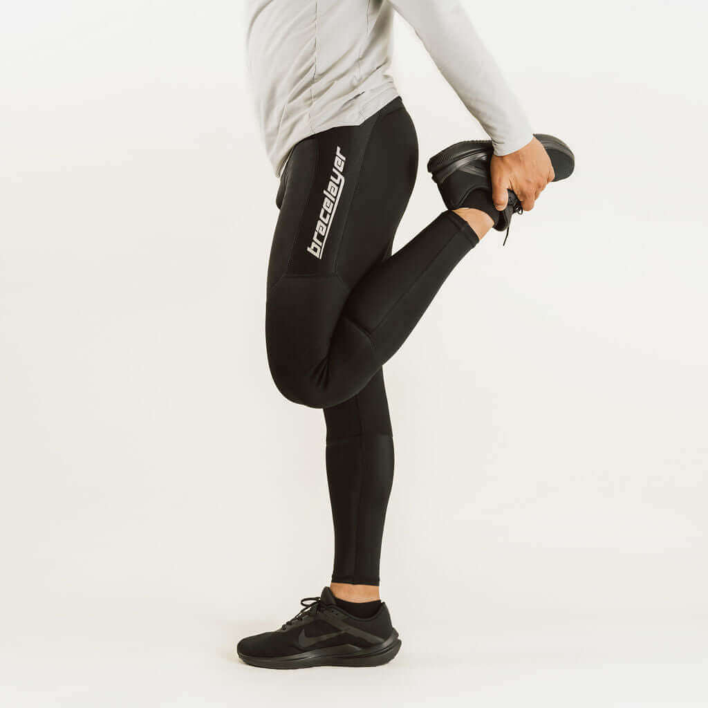 Men's KX1 | Knee Support Compression Pants Black, frontpage, KX1, Men's, Pants Bracelayer® USA | Knee Compression Gear